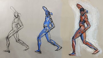 Beginner Gesture Drawing (3 of 3) - Movement in a Longer Pose