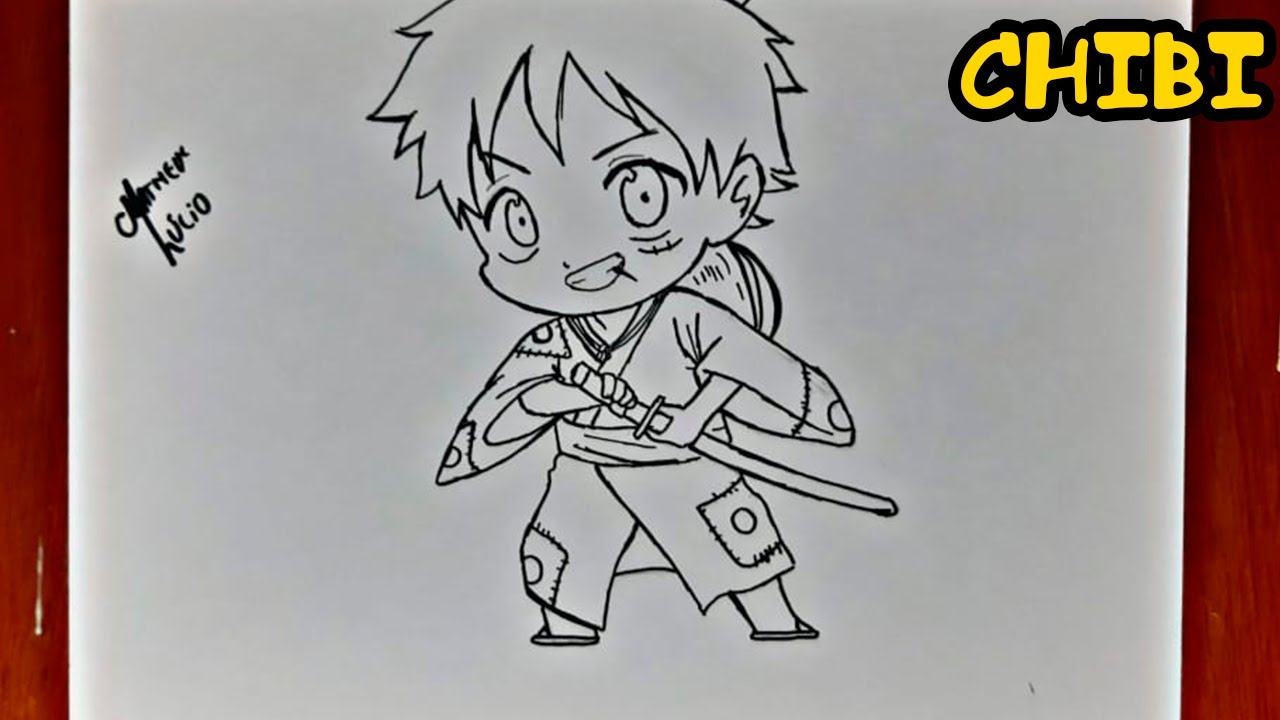 Como Desenhar o Monkey D Luffy (wano) passo a passo 