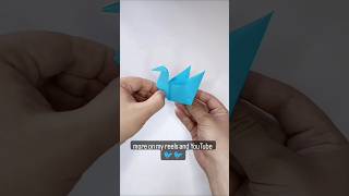 paper bird making origami craft video real sparrow #diy #origami