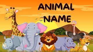 Animal name and fact about them | Learning | Animal Name | Educational | Kid | Animation