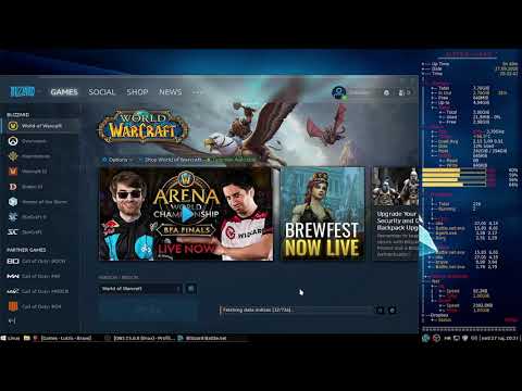 Linux Mint 20 Xfce - World of Warcraft - Lutris - Play Game - Blizzard Battle net