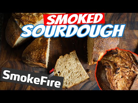 Weber SMOKEFIREš„! Smoked Sourdough Bread. Cooked a Loaf, 100% on the SmokeFire with a Baking Steel!