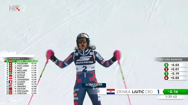 Zrinka Ljutić PRVO MJESTO u Kranjskoj Gori! - druga vožnja (5.1.2025.)