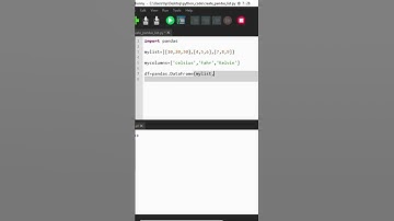 How to create a pandas DataFrame from a list in Python