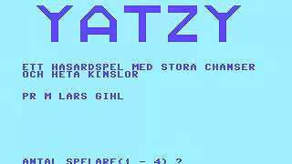 C64 Yatzy OTHER 19xxLars Gihlsv YAHTZEE DICE COMMODORE 64 screenshot 5