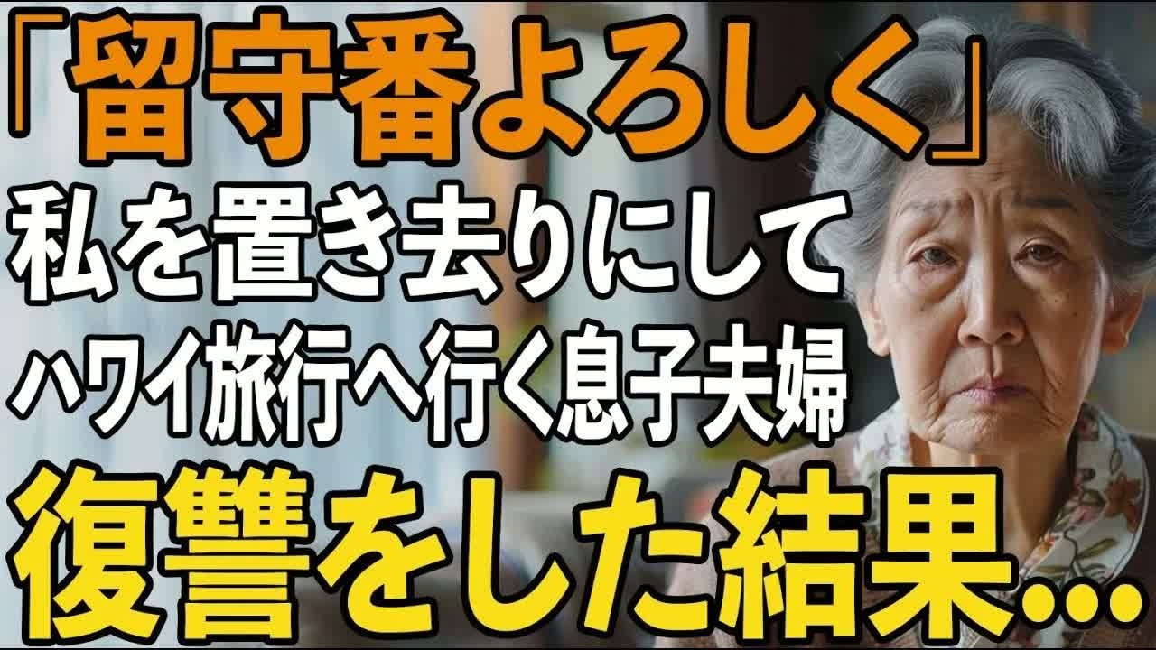 「ああ、母さん。俺たちもう成田空港に着いてるよ。母さんは家でオルス番よろしく。」...