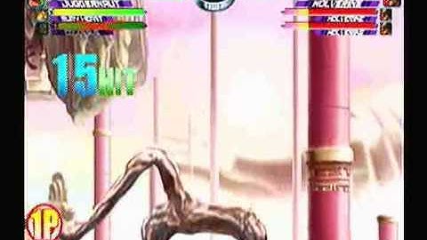 MvC2: Juggernaut Invisible 300% Combo - Counter Glitch to 2x Headcrush (23 hits in 1 second)