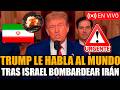 🚨EN VIVO ¡TRUMP EMITE UN COMUNICADO TRAS EL BOMBARDEO DE ISRAEL A IRÁN! ¿QUÉ PASA CON EL ACUERDO?
