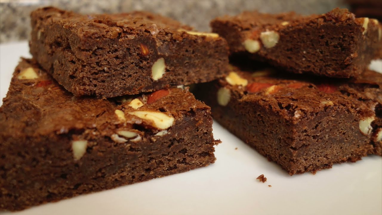 Brownie con almendras