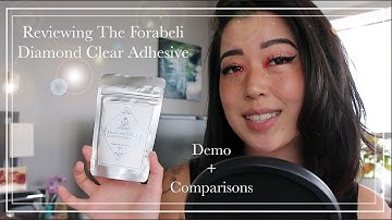 LASH GLUE REVIEW: The NEW Forabeli Diamond Clear Eyelash Extension Glue (Links in the description)