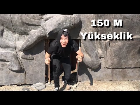 (კაცი და მზე) Heykeline çıktık.(150M) yükseklik.