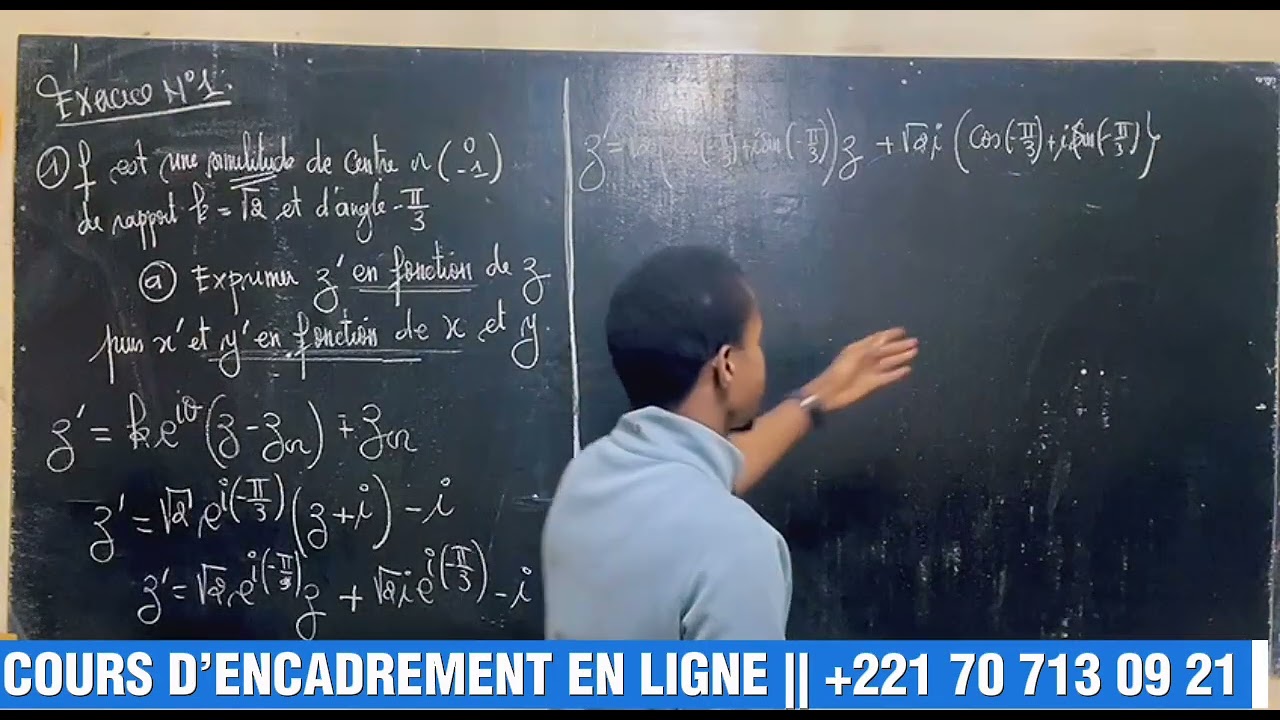 Exercice  1 - Similitudes - Terminale S - cours d’encadrement en ligne - 2025/2026