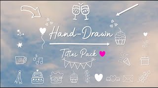 Hand-Drawn Titles Pack Final Cut Pro Template