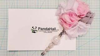 PANDAHALL SELECTED COLLABORATION PROJECT SHARE | Chiffon Flower Pompom Dangle | Craft with Me screenshot 3