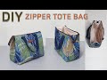 DIY zipper tote bag/wide opening tote bag/입구가 넓게 열리는 토트백만들기[JSDAILY]