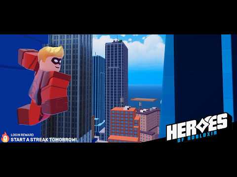 Trying out Heroes of Robloxia 2 | NEW OPEN WORLD HERO GAME