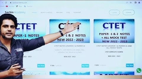 How to download CTET Notes by Sachin Sir