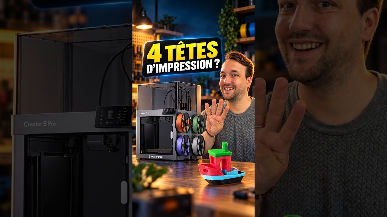 L'imprimante change de tête et change de couleur et matière !