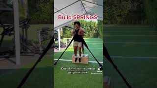 🤯 Great Vertical Jump Exercise for Building SPRINGS (Eccentric Overload is 🔑) #shorts