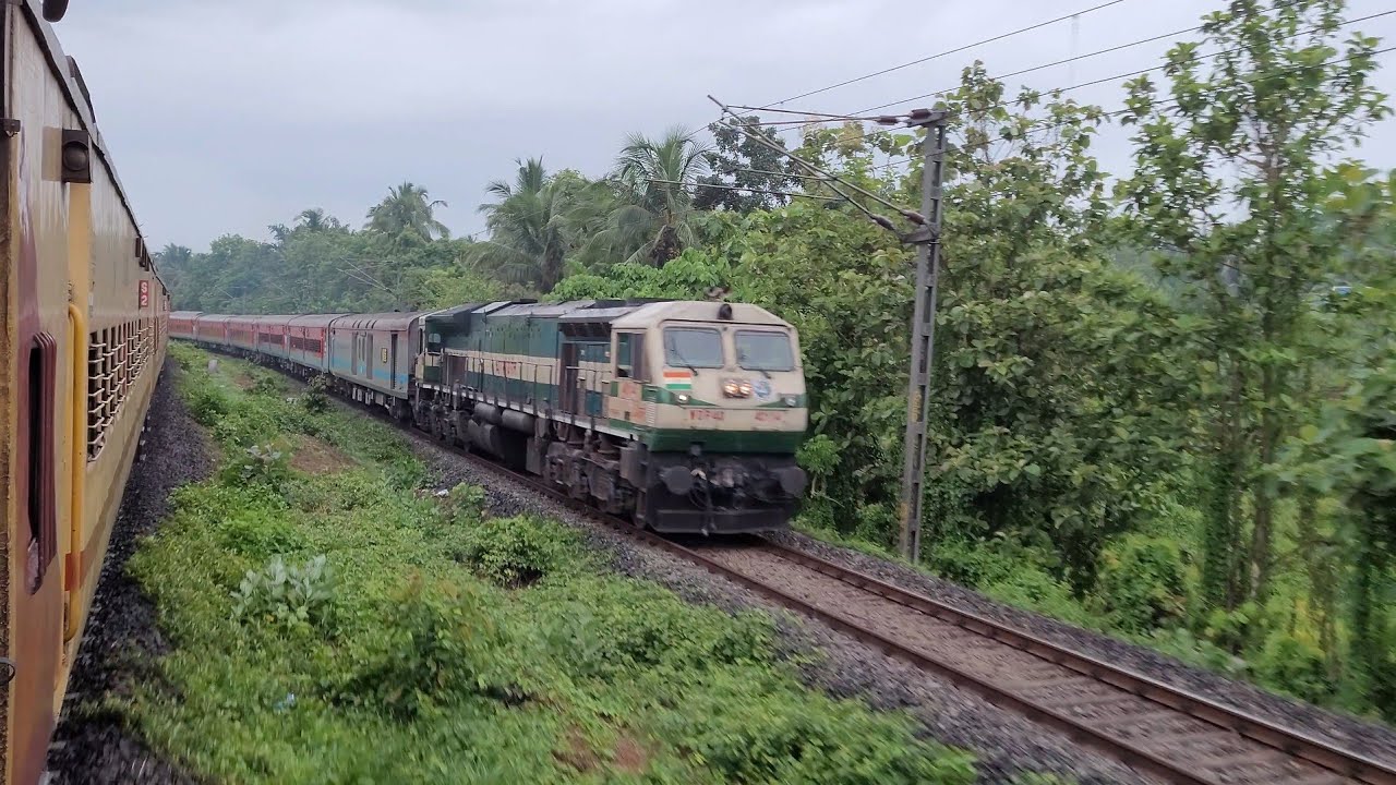 Longest diesel running train || 22653 TVC NZM superfast with ERS WDP4D ...