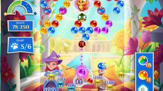Bubble Witch 2 Saga Level 2111 with no booster & 1 bubble left