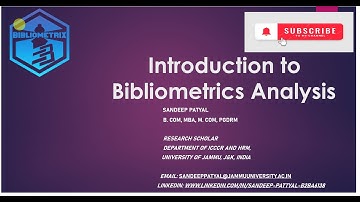 Bibliometric Analysis for Beginners || Introduction to Bibliometric Analysis || Sandeep Patyal