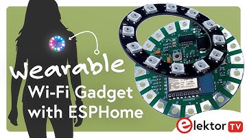 Wearable Wi-Fi Gadget with ESPHome