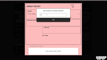 HighRP - How to use the CAD system for arrests.