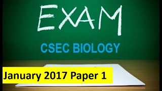 CSEC Biology January 2017 Paper 1 screenshot 5