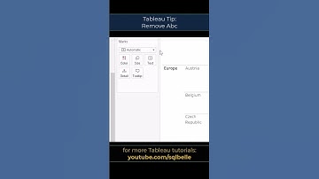 #Tableau Tip - Remove Abc #tableautips  #tableaututorial #tableautraining
