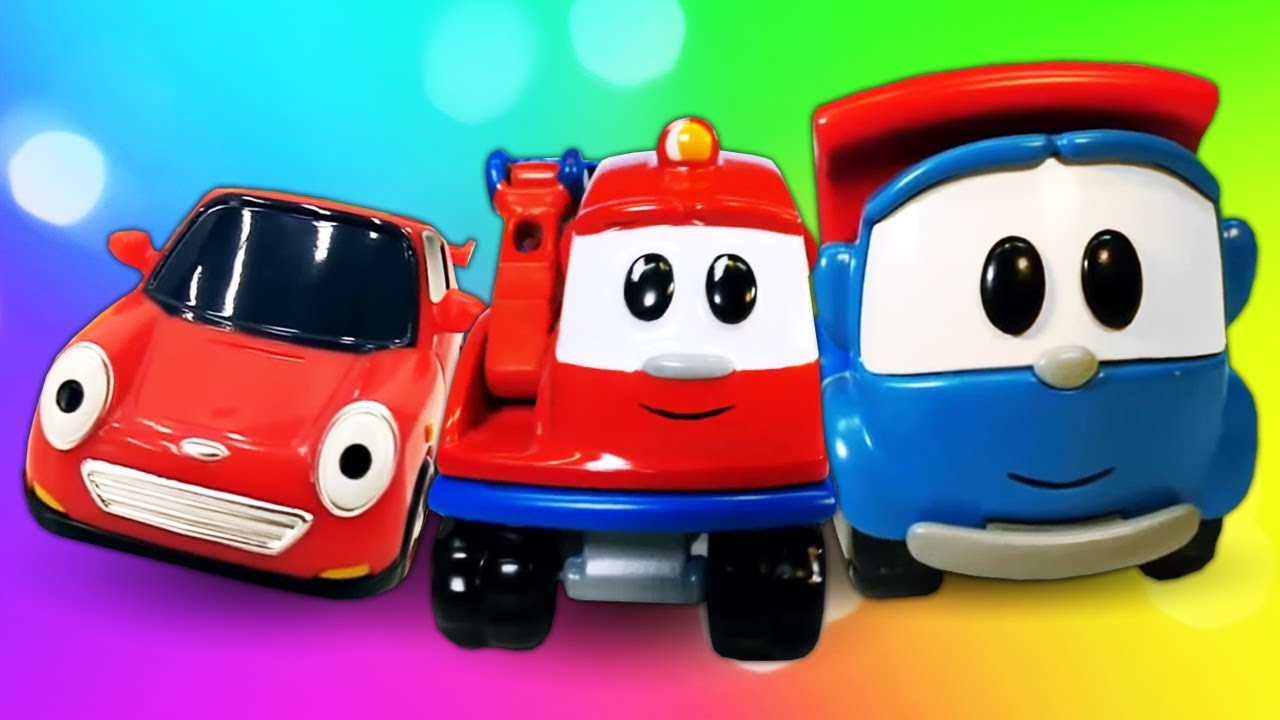 Episodio de McQueen, Tayo, Scoop y los Vehículos de servicio. Coches de