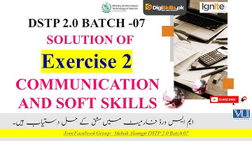 communication and softskills batch 7  | communication and soft skills exercise 2 batch 7