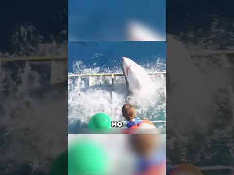 АКУЛА НАПАЛА НА ЧЕЛОВЕКА 🦈🐬🐋 #животные #акула #звери #клетка