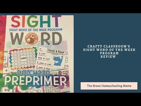 THE CRAFTY CLASSROOM'S SIGHT WORD OF THE WEEK PROGRAM