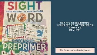 The Crafty Clrooms Sight Word Of The Week Program