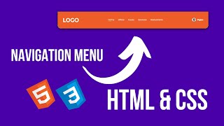 Navigation Menu Using HTML & CSS Flexbox
