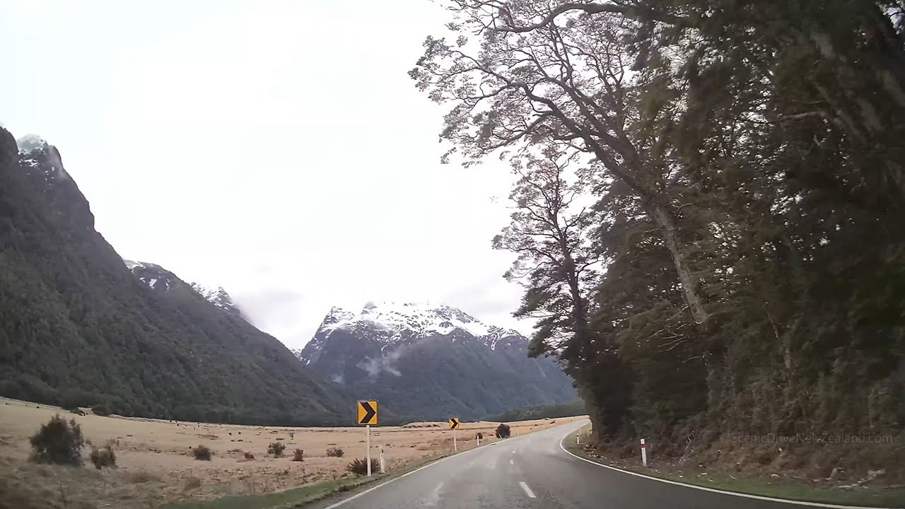 Driving from Knobs Flat to Upper Eglinton DOC Campsite along SH94 | Southland | New Zealand | 4K