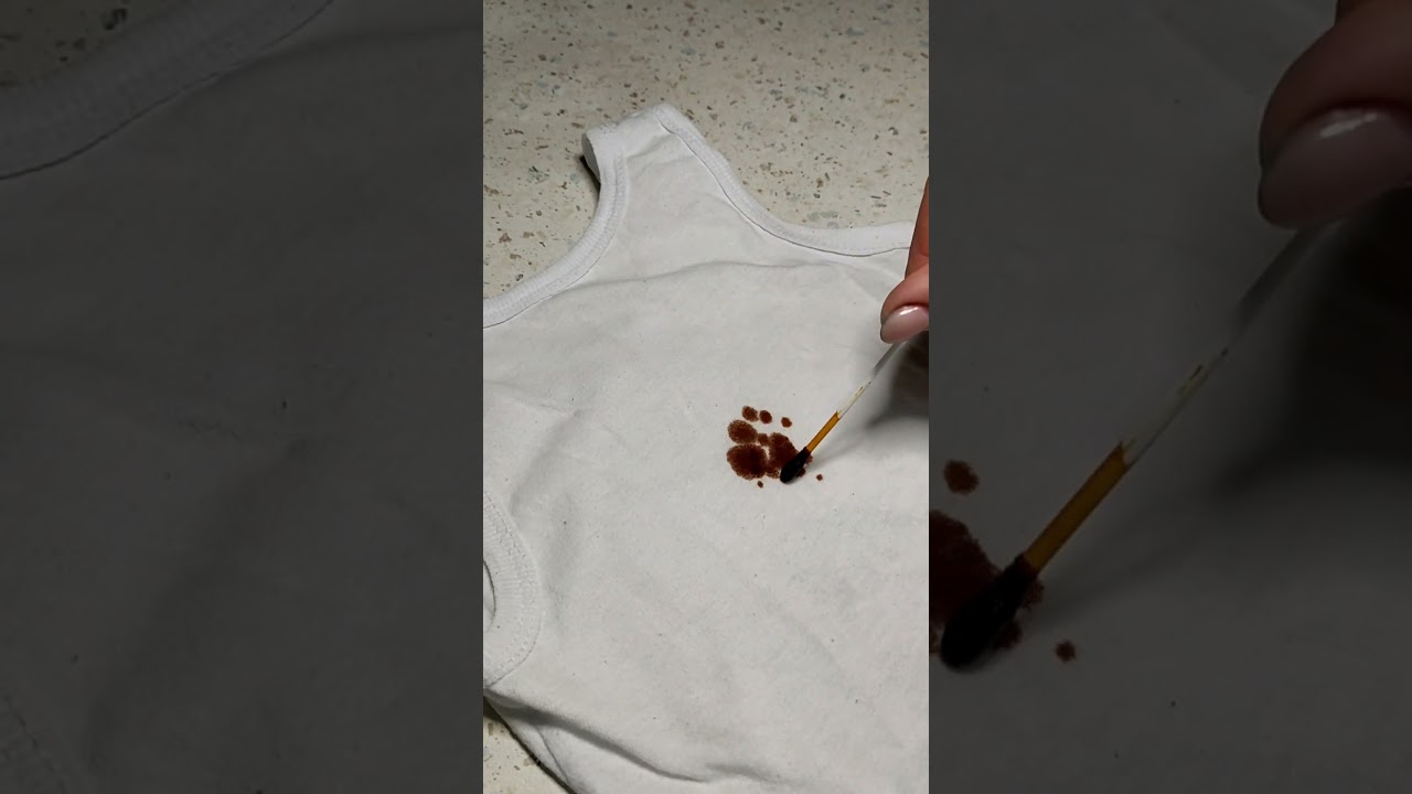 убрать пятно от йода за 1 минуту #shorts