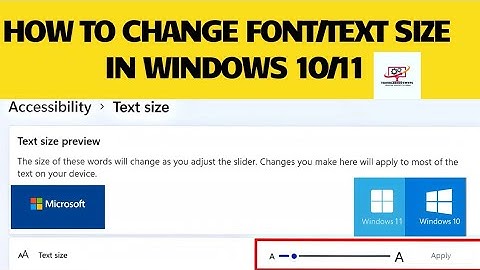 How To Change Font Size In Windows 10, 11 | Make Text Bigger