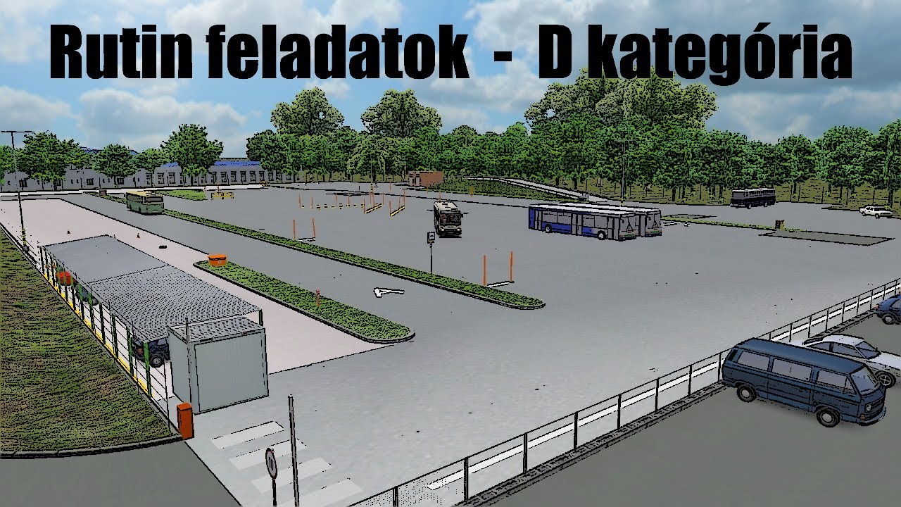 OMSI2 🚌 Rutinvizsga feladatok - D kategória ▶️ Hoffer tanpálya