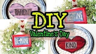 DIY Dollar Tree Valentines Day Rustic Farmhouse Decor
