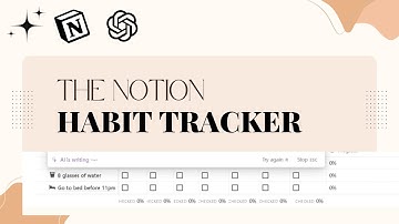 AI powered notion habit tracker