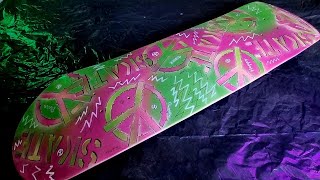 SK8board Spray Paint Peace (Skateboard Painting Ideas)