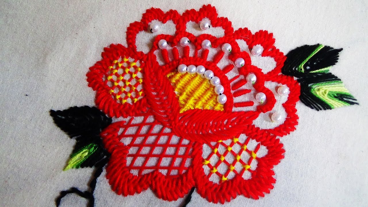 Brazilian Embroidery Flower Step By Step (Tutorial) ArtsyCraftsyDad