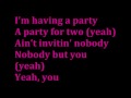 im having a party for two with lyrics