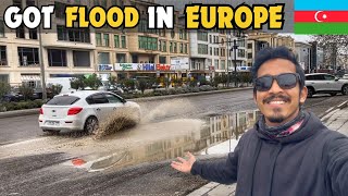 Can't Believe INSANE flood due to heavy Rain in Baku Azerbaijan 🇦🇿| Gabala To Baku Azerbaijan by car