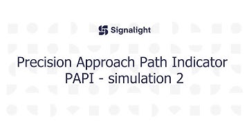 Precision Approach Path Indicator – PAPI simulation 2