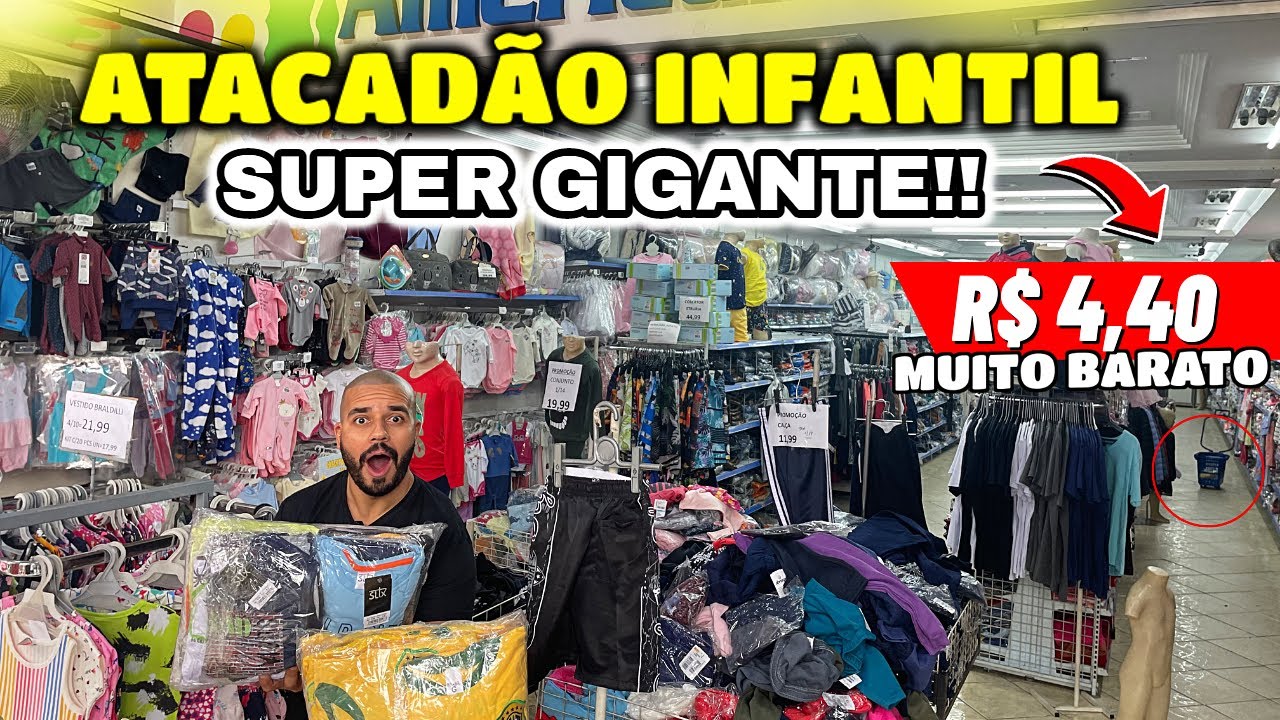 MEGA LOJA De ROUPAS INFANTIL Atacado No Brás SP Infanto Juvenil ATACADO