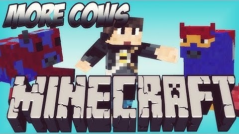 Minecraft Mod: SUPER FLYING COWS, CREEPER COWS (More Cows Mod)