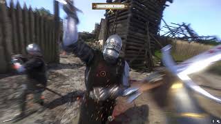 Kingdom Come  Deliverance - hardcore mode - outnumbered combat gameplay